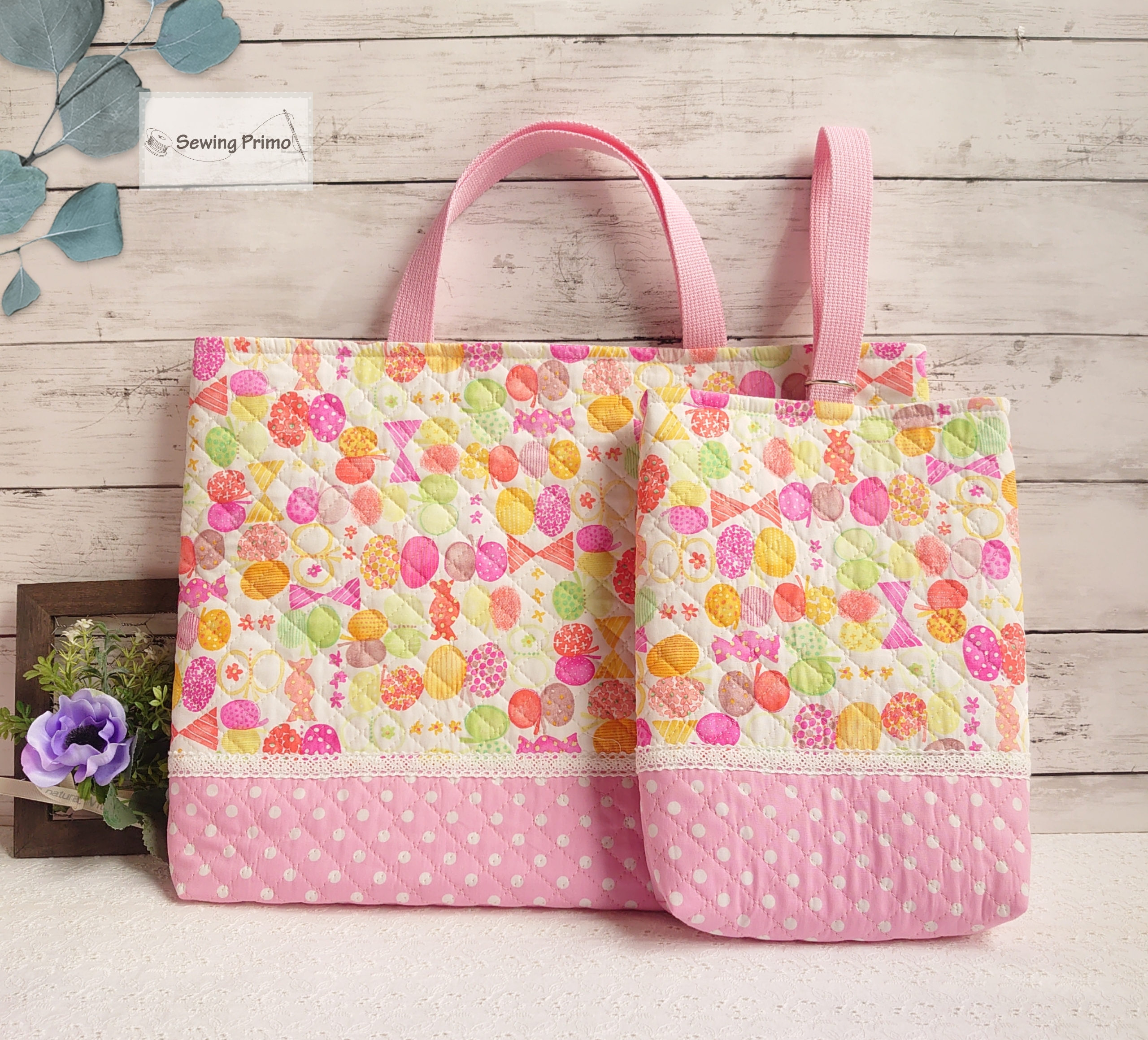 新品】バースデイ コトリ 木馬 刺繍 レッスンバッグ 上履き入れ