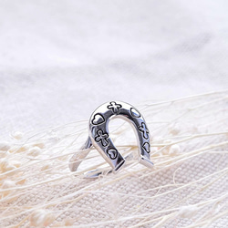 JE-R030【925純銀】馬蹄 信仰與關愛的烙印 戒指 第1張的照片