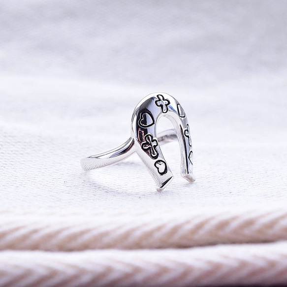 JE-R030【925純銀】馬蹄 信仰與關愛的烙印 戒指 第2張的照片