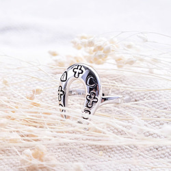 JE-R030【925純銀】馬蹄 信仰與關愛的烙印 戒指 第3張的照片