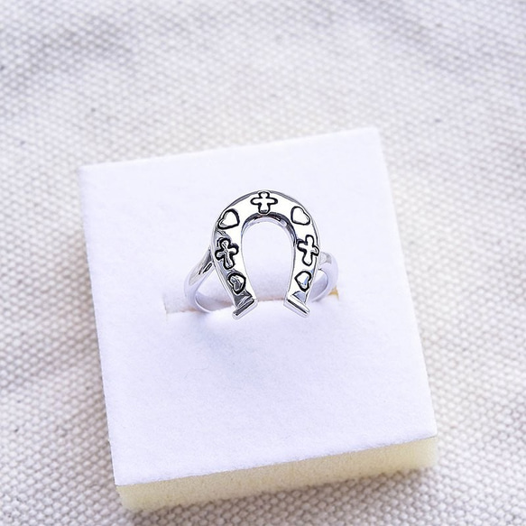 JE-R030【925純銀】馬蹄 信仰與關愛的烙印 戒指 第7張的照片