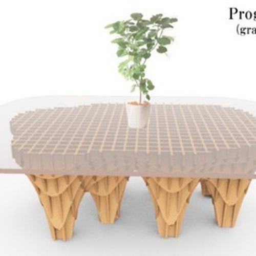 ユニークデザイン調整可能テーブル*6