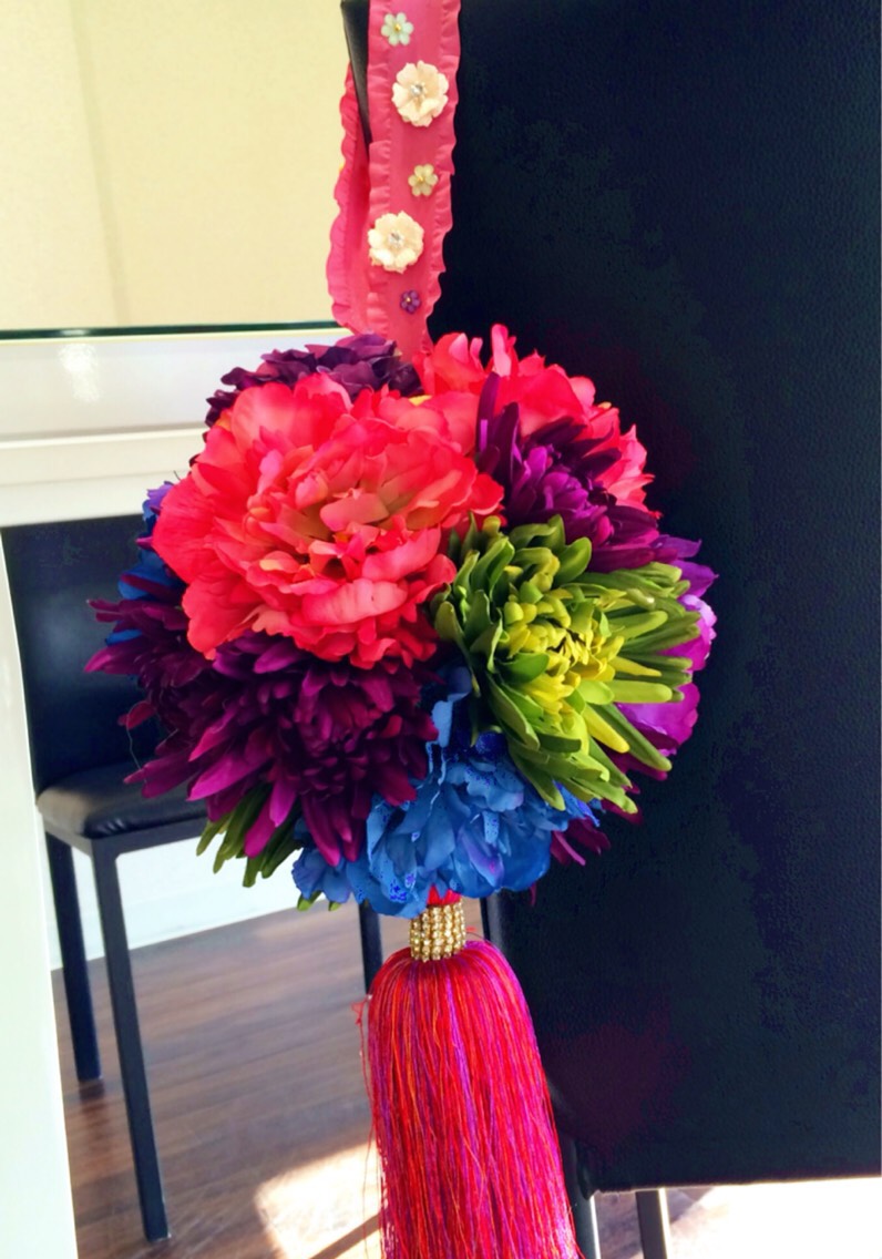 オーダーであなた好みに！プリザーブドフラワー、アーティフィシャルフラワーのボールブーケ、ブートニアつき。