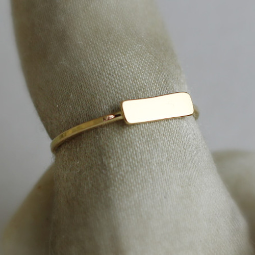 ゴールドK18リング 0034 指輪・リング minnin 通販 4479041｜Creema