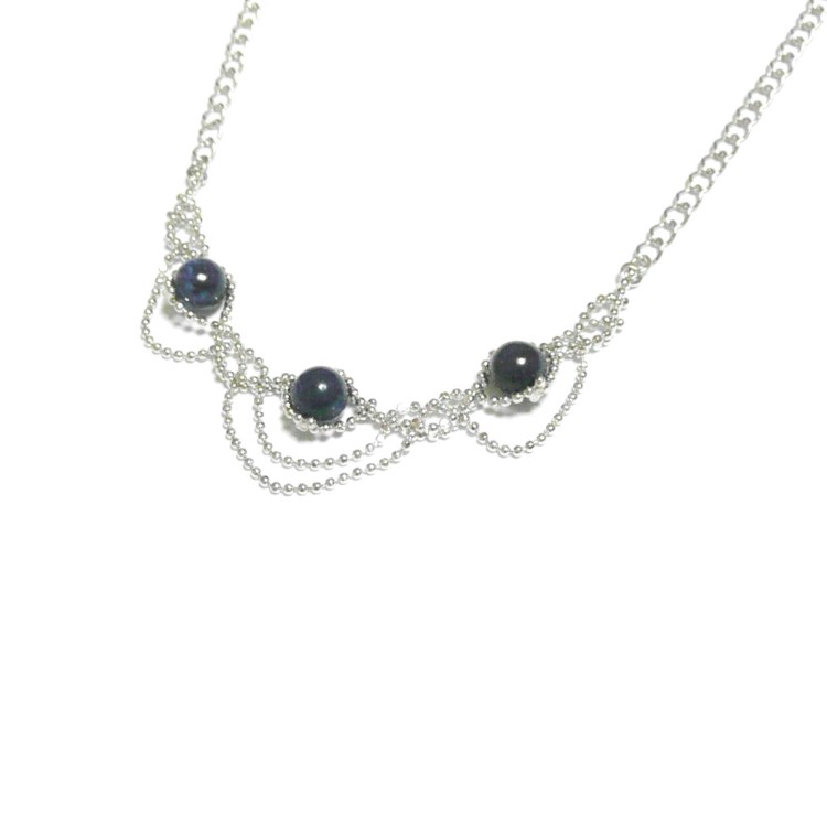 【つむぎ姫】ラピスラズリのチョーカーネックレス