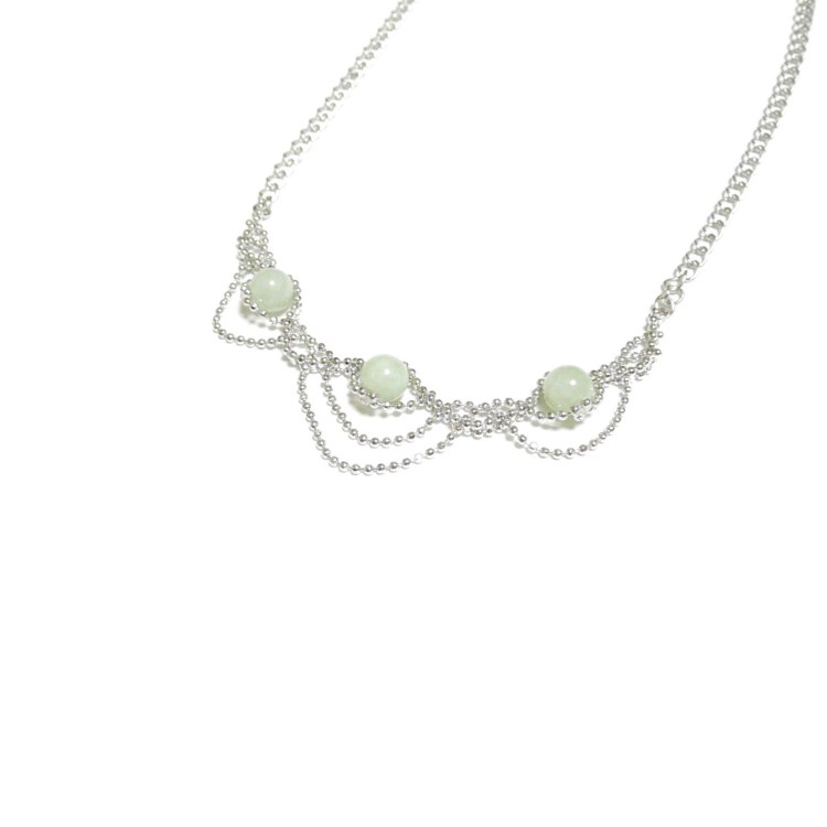 【つむぎ姫】翡翠輝石/硬玉のチョーカーネックレス