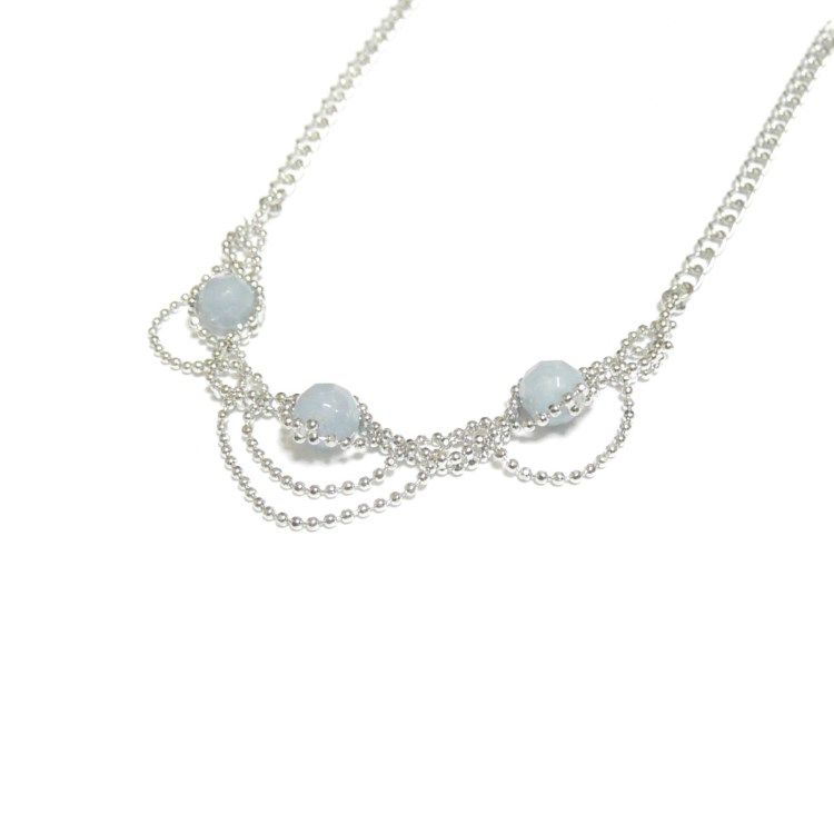 【つむぎ姫】エンジェライトのチョーカーネックレス