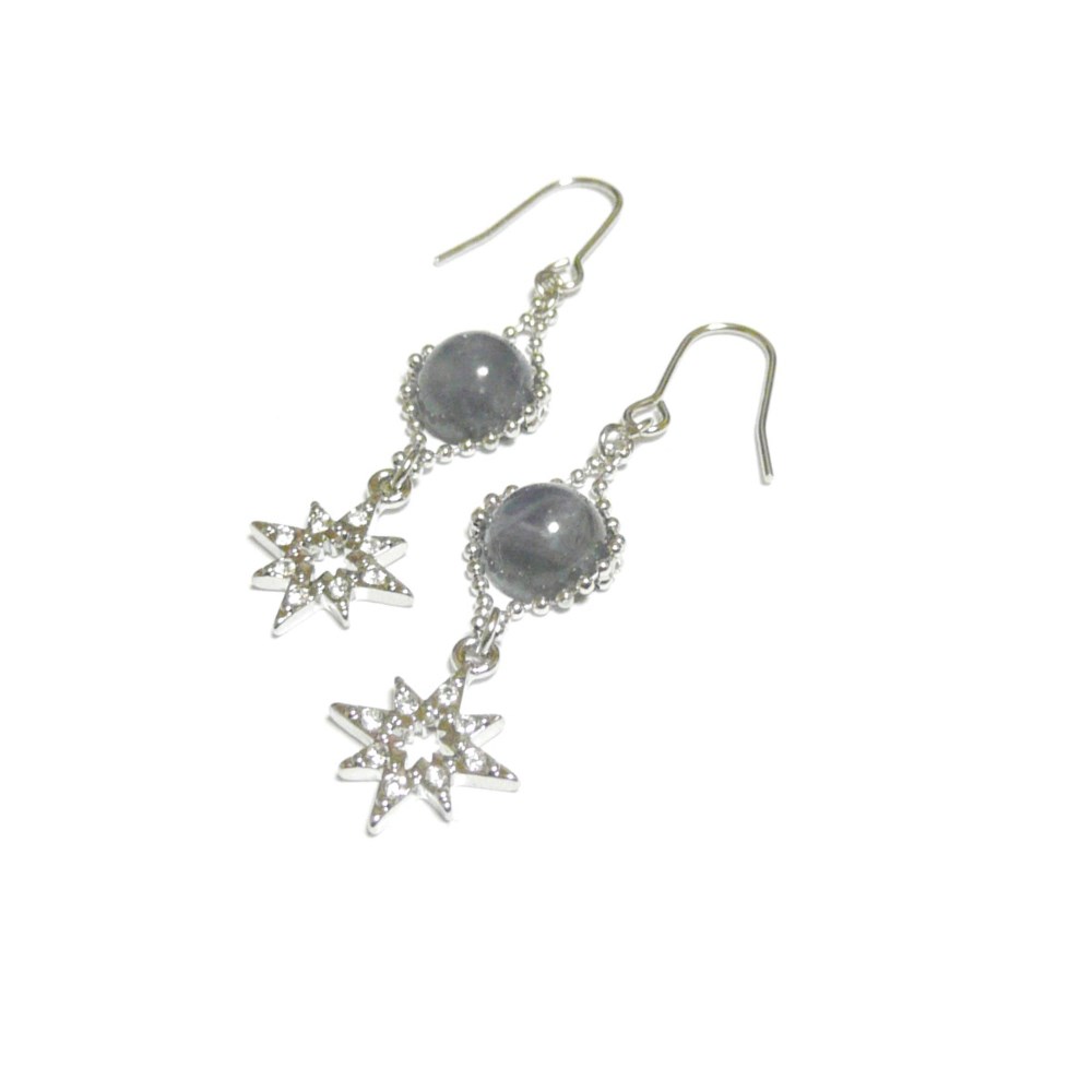 【スターマン】星とタンザナイトのピアス