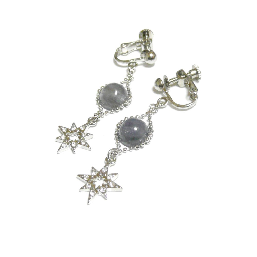 【スターマン】星とタンザナイトのイヤリング