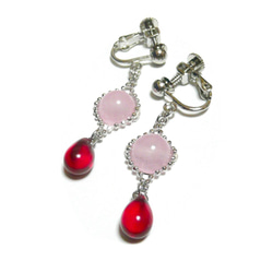 ローズクォーツ イヤリング・ノンホールピアス の人気通販