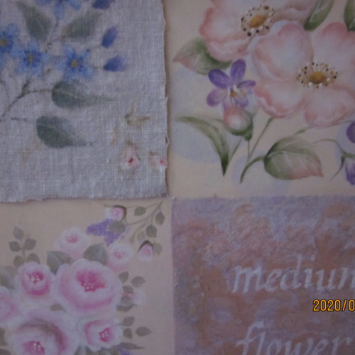 トールペイント 中型花のサンプラー その他アート だんごママその2