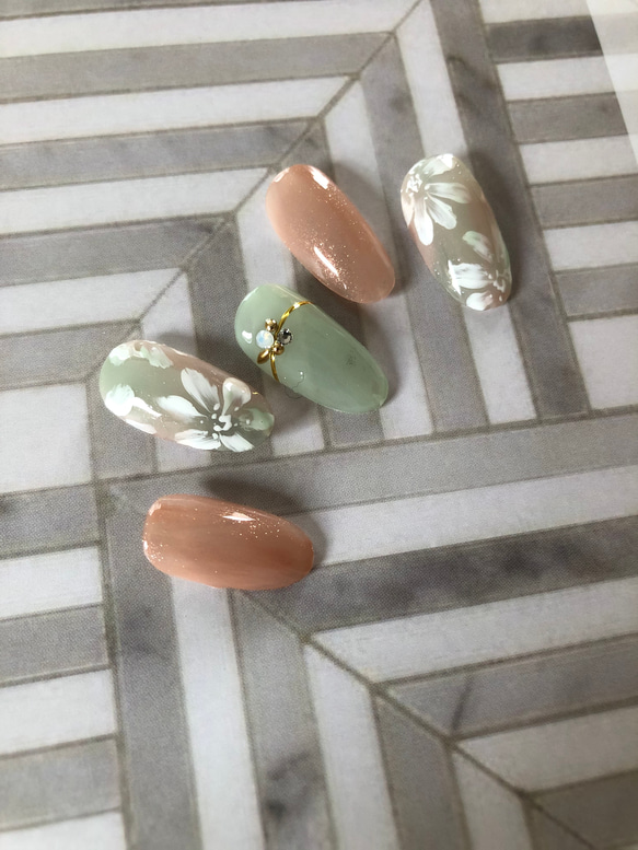 フラワーアート ネイルチップ（つけ爪） n.nail 通販 9265098｜Creema