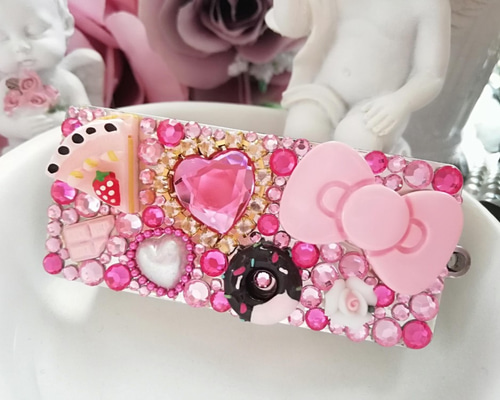 デコ*ﾌﾘｽｸｹｰｽ*姫系*ｽｲｰﾂ盛り*豪華*リボン*ピンク*プリンセス その他