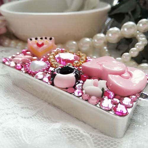 デコ*ﾌﾘｽｸｹｰｽ*姫系*ｽｲｰﾂ盛り*豪華*リボン*ピンク*プリンセス その他