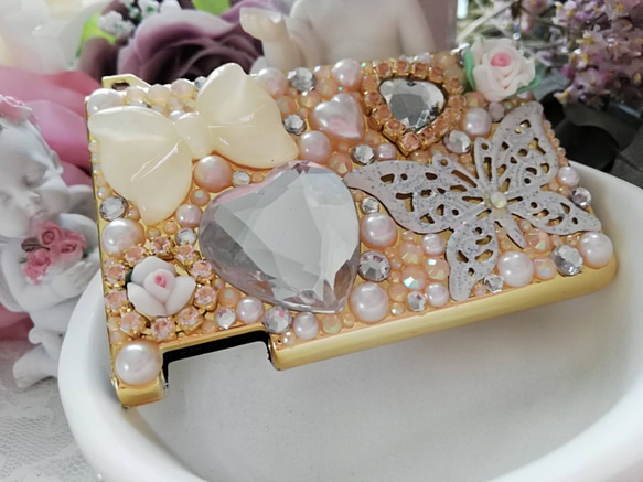 デコ*ミンティアケース*白雪*姫*ハート*蝶々*姫系*gold*リボン 3枚目の画像