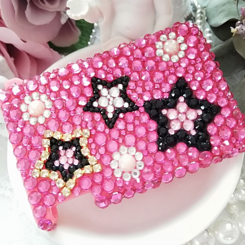 デコ*ミンティア*ケース*お星さま*ポップなスター柄*ピンク その他  