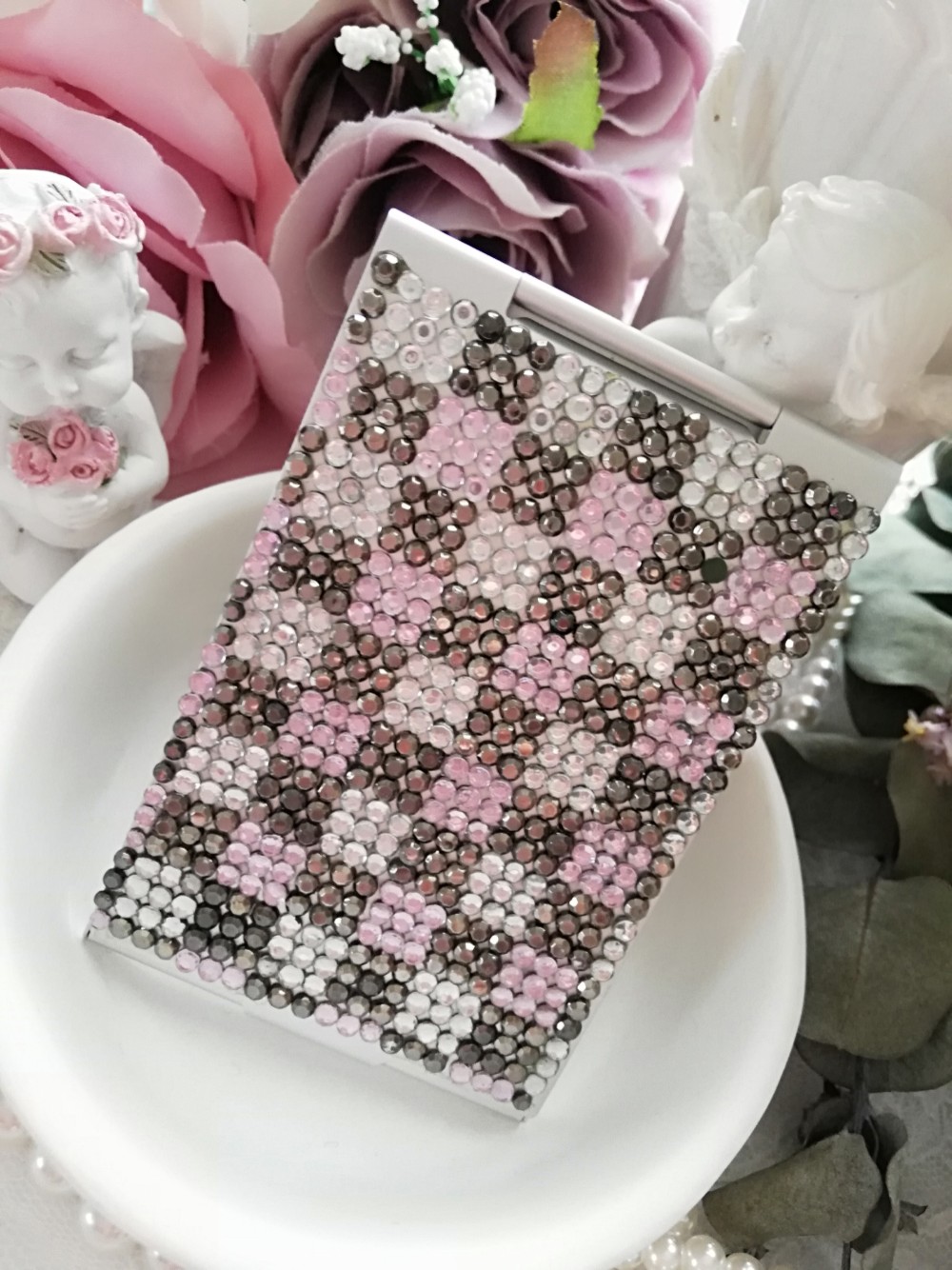 デコﾐﾗｰ*キラキラ*ダミエ柄*ピンク*大人*カワイイ*