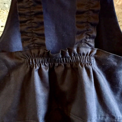[ 受注 ]ジャンパースカート（タックフリル）　110〜130　ネイビー（3色展開） 4枚目の画像