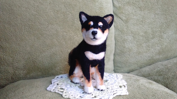 黒柴犬 羊毛フェルト はなちよ 通販 5632732｜Creema(クリーマ)