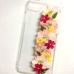 【全機種対応】お花のスマホケース 2枚目の画像