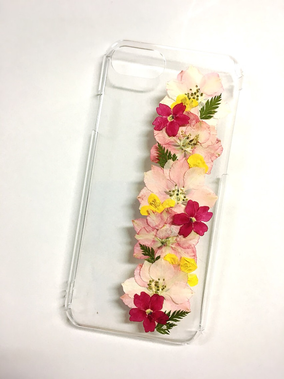 【全機種対応】お花のスマホケース 2枚目の画像