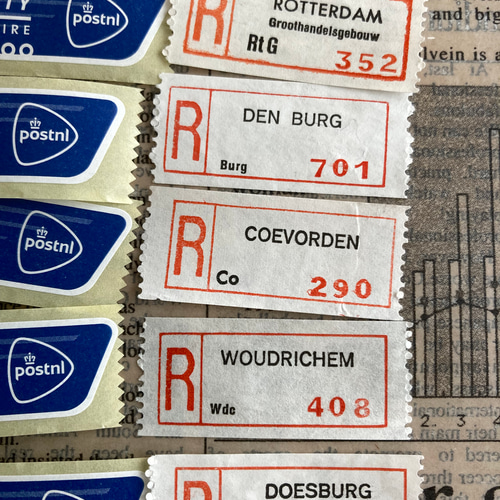 オランダ 郵便ラベル 10枚セット ** シール・ステッカー noin noin