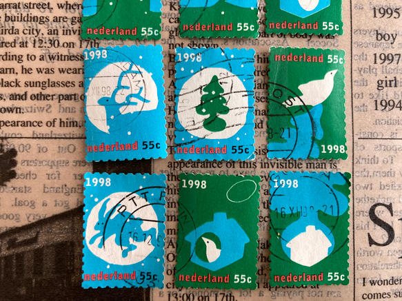 ** オランダ 1998年 クリスマス切手 12枚セット ** 3枚目の画像