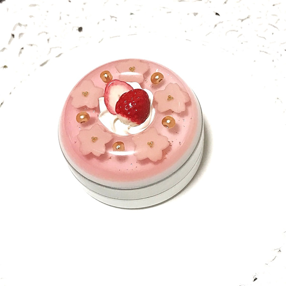 再販✖️2☆桜リングゼリードーナツのアルミ缶 3枚目の画像