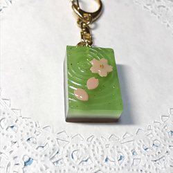 再販！桜緑茶羊羹のキーホルダー 3枚目の画像