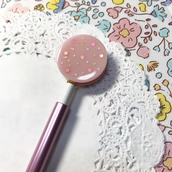 ピンクflower煌めきボールペン2 4枚目の画像