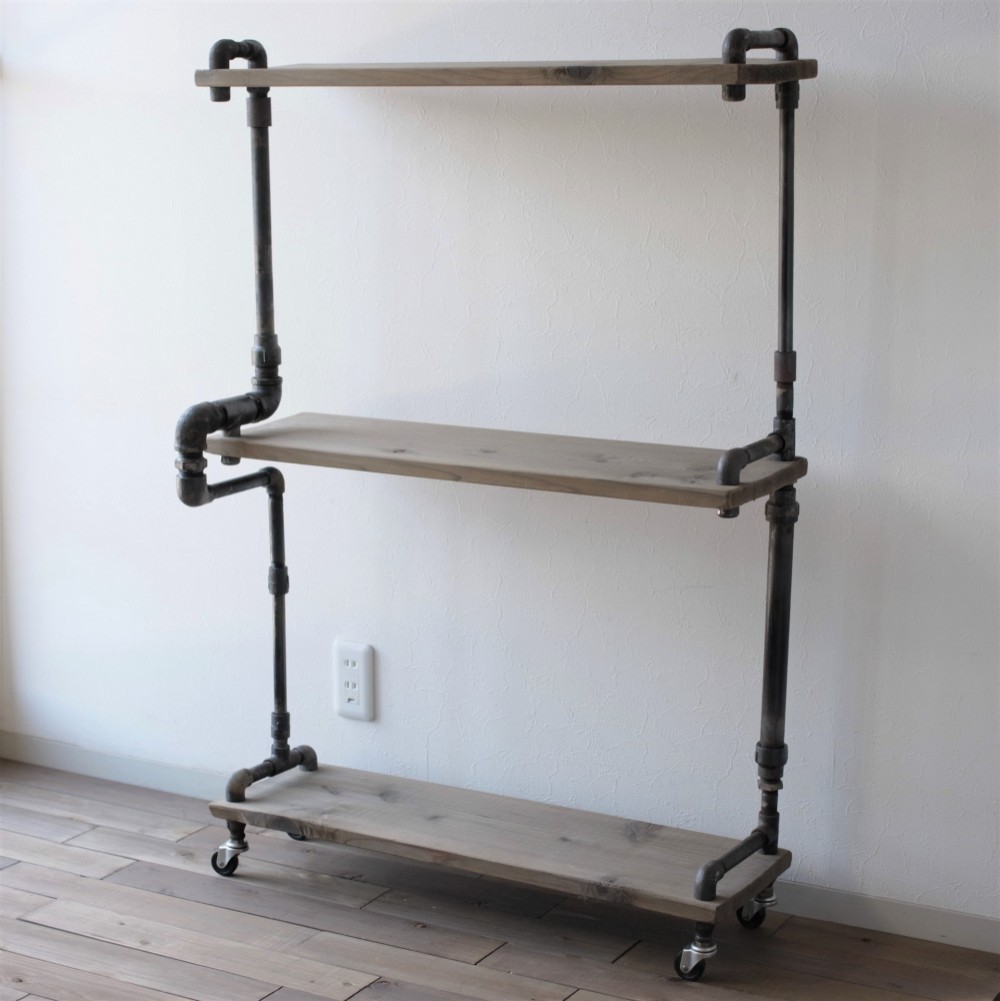 【現品限り】vintage iron shelf 1180*800*310