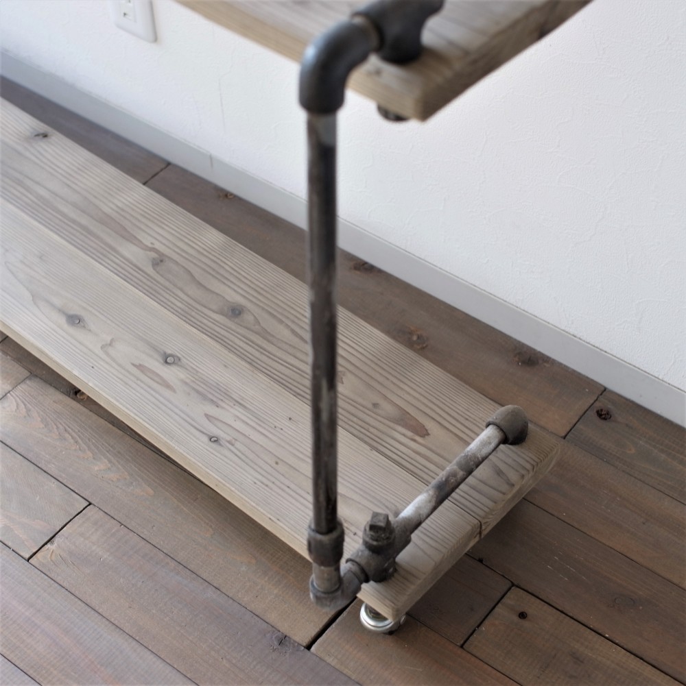 【現品限り】vintage iron shelf 695*1200*300 現品限り】vintage iron shelf 695*1200*300 木材