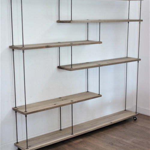 wood iron shelf 1325*1200*225 アイアン シェルフ ディスプレイ 棚