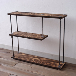 SALE20％off【即納＆送料無料】wood iron shelf 400*450*110 3枚目の画像