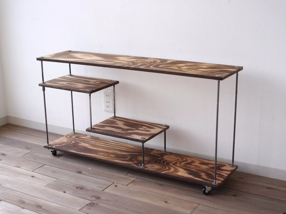 wood iron shelf 420*910*225【送料無料】 1枚目の画像