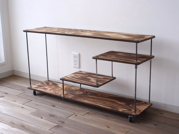 wood iron shelf 420*910*225【送料無料】 2枚目の画像