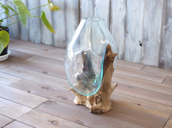 [SALE]浮木和玻璃杯免費送貨 第1張的照片