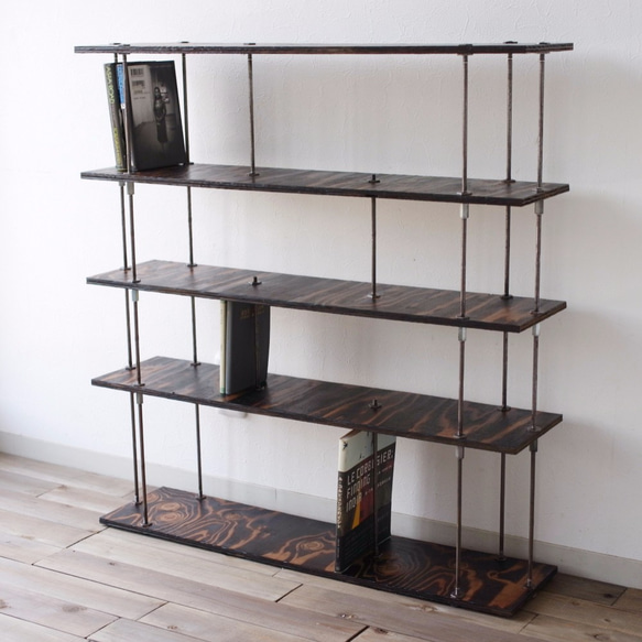 リビング収納 wood iron shelf 265*1100*225 wood iron shelf 265*1100*225 【公式通販】