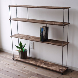 wood iron shelf 870*910*225 1枚目の画像