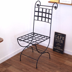 【SALE】iron folding chair 1枚目の画像