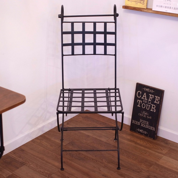 【SALE】iron folding chair 3枚目の画像