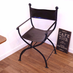 【一点限定SALE】iron folding chair 1枚目の画像