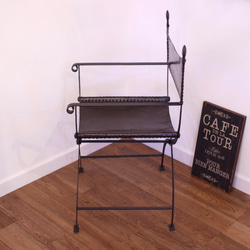 【一点限定SALE】iron folding chair 2枚目の画像