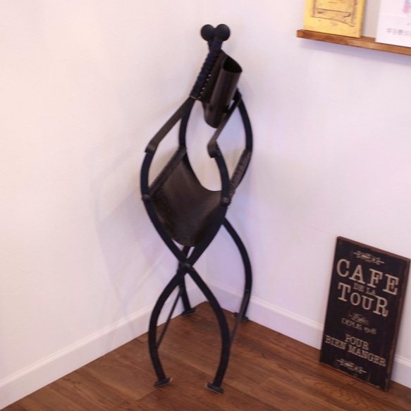 【一点限定SALE】iron folding chair 3枚目の画像