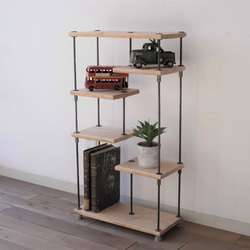 wood iron shelf 650*400*180〈ナチュラル色〉 1枚目の画像