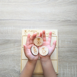 ぐんまちゃんの木製ボードゲーム　三目ならべ　群馬県産 10枚目の画像
