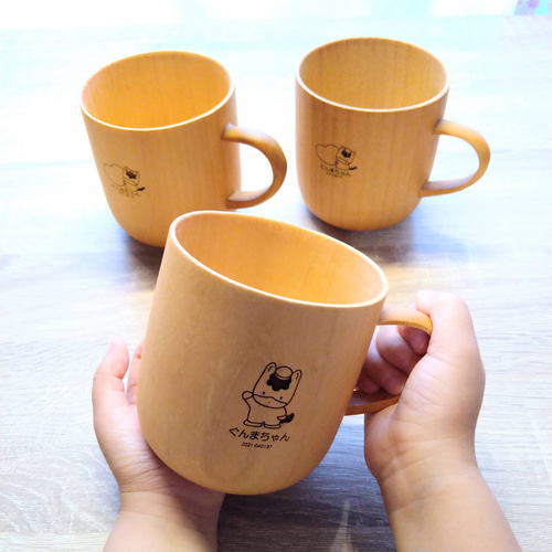 ぐんまちゃんの木製マグカップ 食器 マグカップ 久善〜kyuzen〜 通販