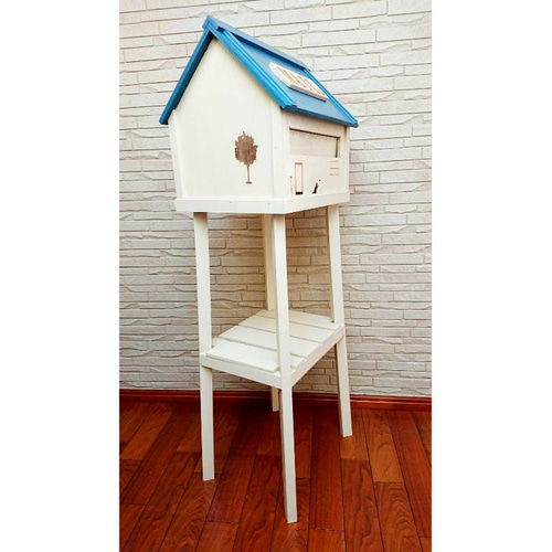 楽天市場】縦型ポスト 29×14×41cm 郵便受け シンプル 木製扉 白