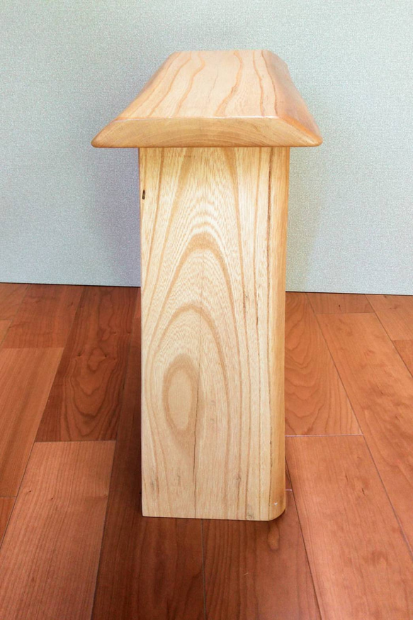 欅の白太　一点物　スツール　飾り台　椅子　木製　 3枚目の画像