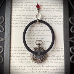 『刻遊泳/赤』スチームパンク ヘアゴム 5枚目の画像